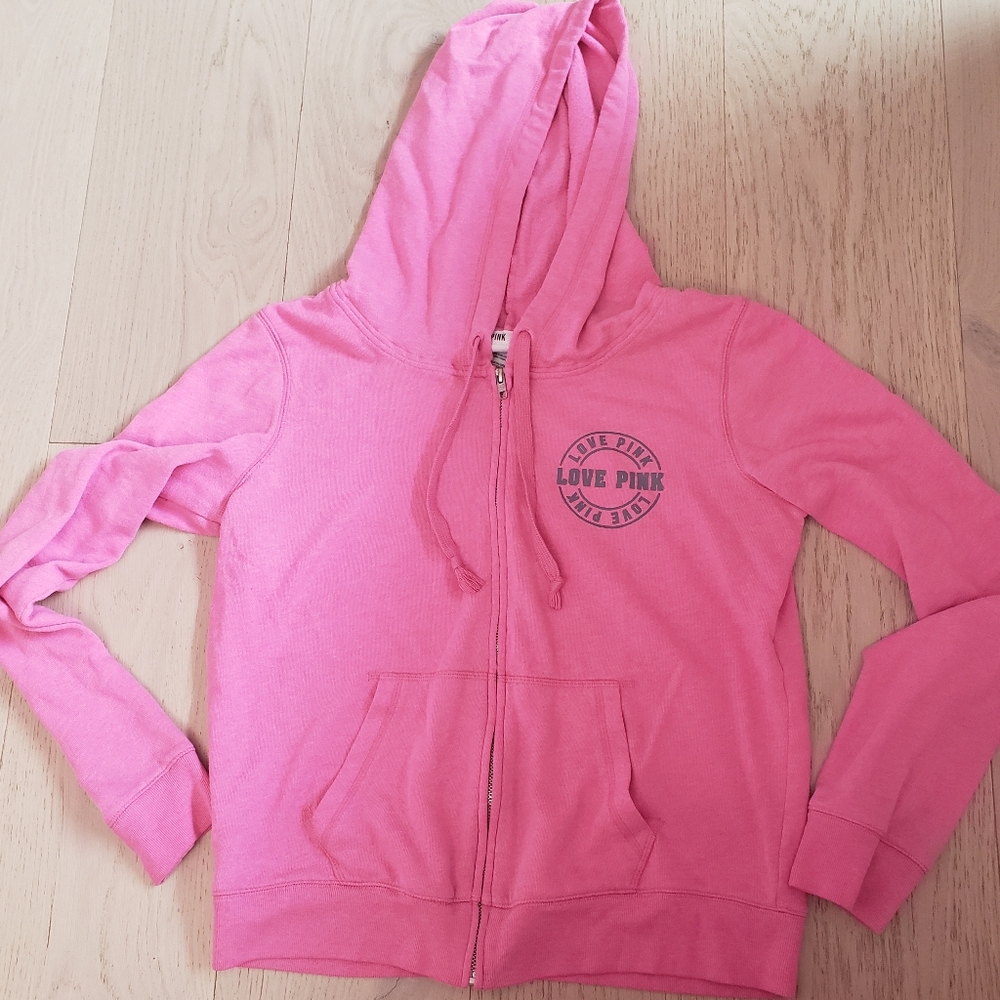 Victoria's Secret Love Pink Zip Up Hoodie